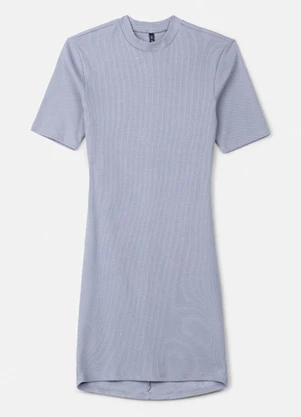 Authoria - Vestido em Ribana Cinza com Pedraria Cinza - AUTHORIA