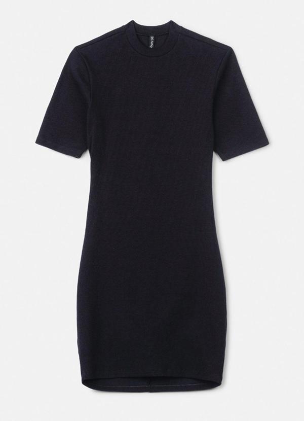 Authoria - Vestido em Ribana Preto com Pedraria Preto