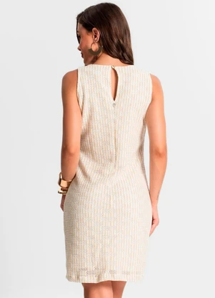 Endless - Vestido em Tricot Duo Bege - ENDLESS