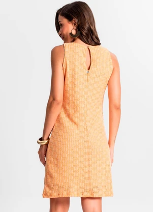 Endless - Vestido em Tricot Duo Laranja - ENDLESS