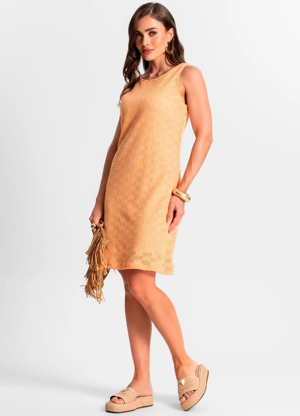 Endless - Vestido em Tricot Duo Laranja 3