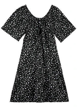 Outlet - Vestido em Viscolight Ajustável Adulto Preto - OUTLET