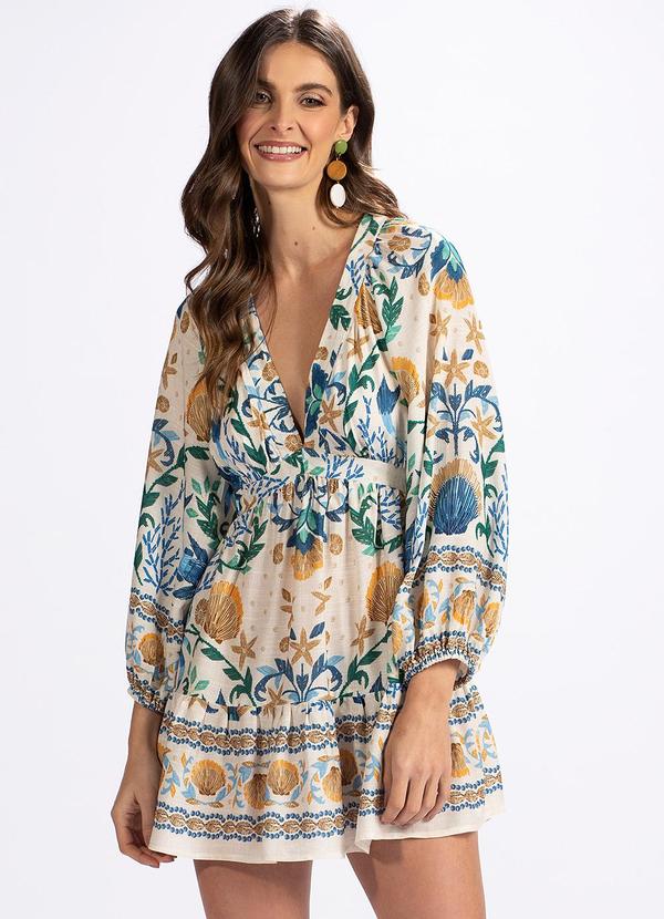 Farm - Vestido em Viscose Atalaia Estampado
