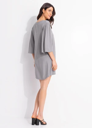 Colcci - Vestido em Viscose Cinza - COLCCI