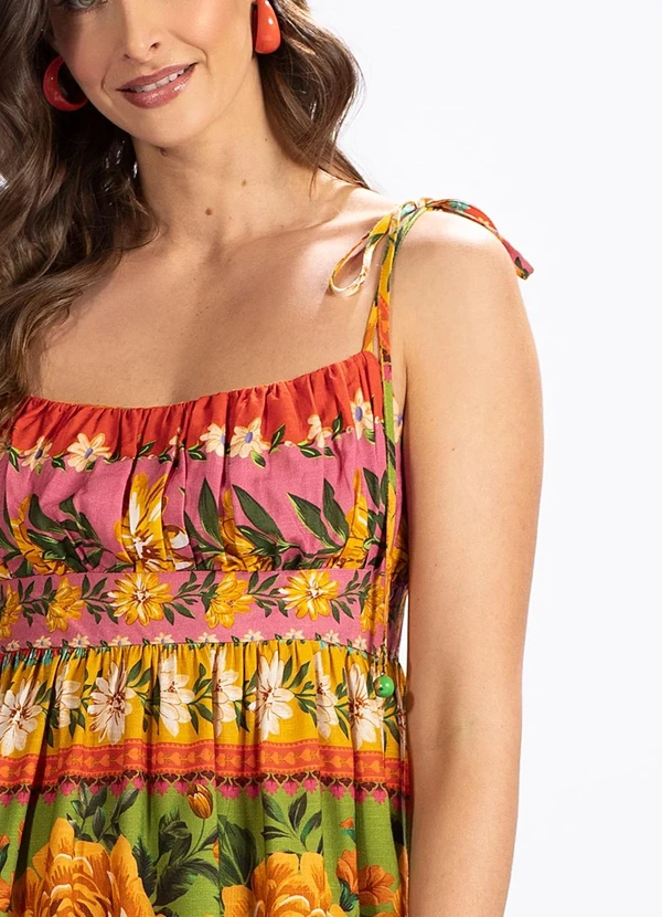 Farm - Vestido em Viscose Flori Rosa 6