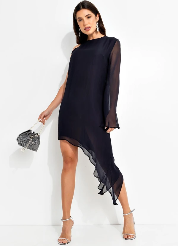 Colcci - Vestido em Viscose Preto