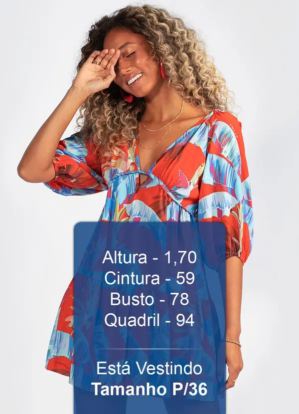 Farm - Vestido em Viscose Selva Doce Laranja 5
