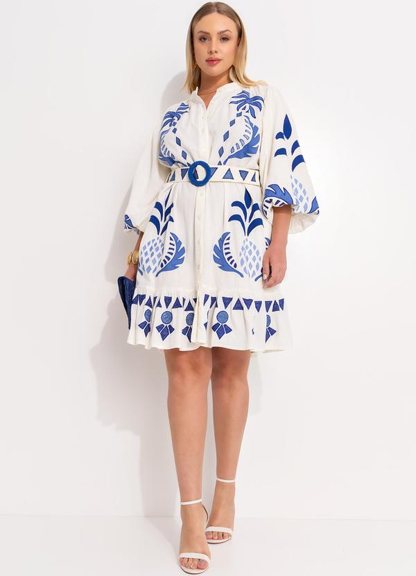 Farm - Vestido Encanto Tropical Off White 17