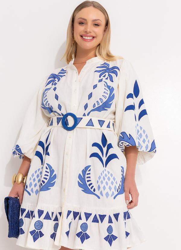 Farm - Vestido Encanto Tropical Off White 20