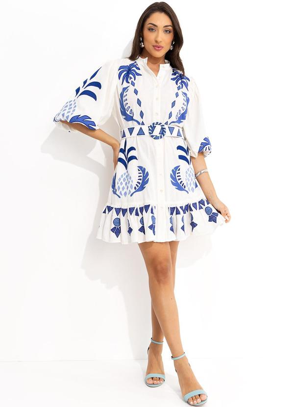 Farm - Vestido Encanto Tropical Off White 7