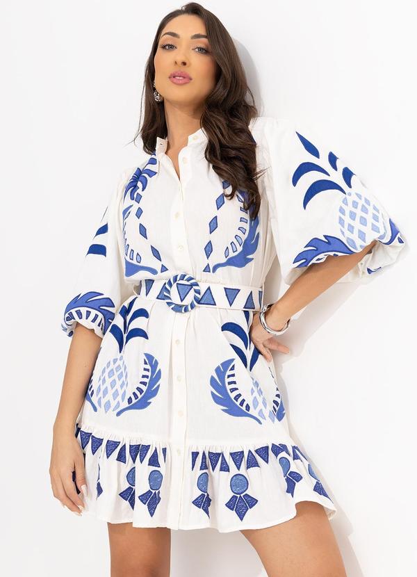 Farm - Vestido Encanto Tropical Off White 10