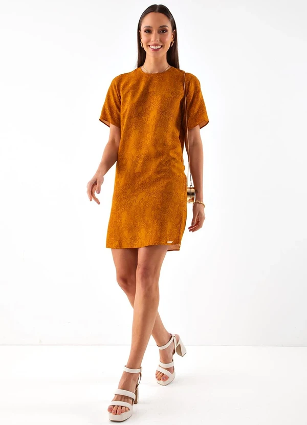 Colcci - Vestido Estampado Animal Print Amarelo 3