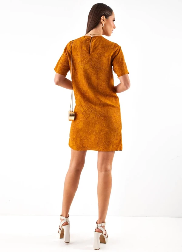Colcci - Vestido Estampado Animal Print Amarelo 4