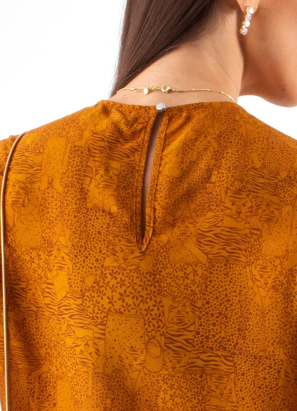 Colcci - Vestido Estampado Animal Print Amarelo 6