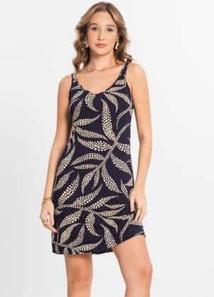 Select - Vestido Estampado Azul - SELECT