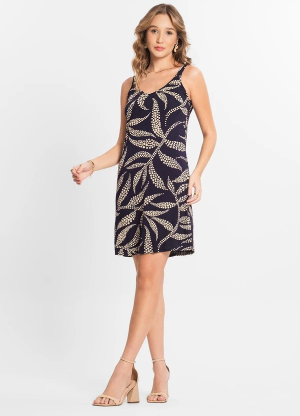 Select - Vestido Estampado Azul 3