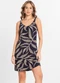 Select - Vestido Estampado Marrom - variação: Azul