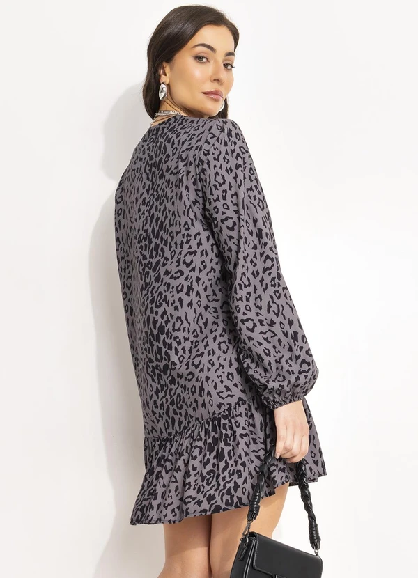 Colcci - Vestido Estampado Cinza 2