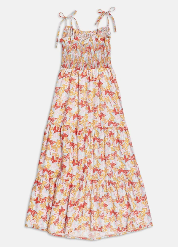 Authoria - Vestido Estampado de Borboletas Rosa 2