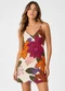 Select - Vestido Estampado Marrom - variação: Bege