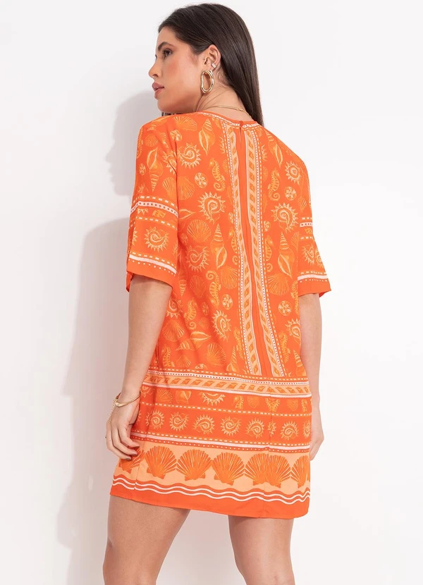 Colcci - Vestido Estampado Laranja 2