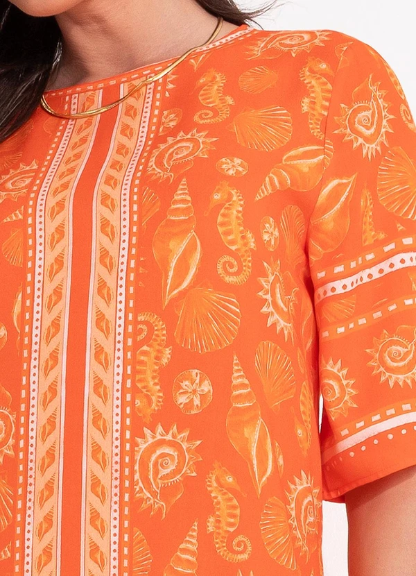 Colcci - Vestido Estampado Laranja 7
