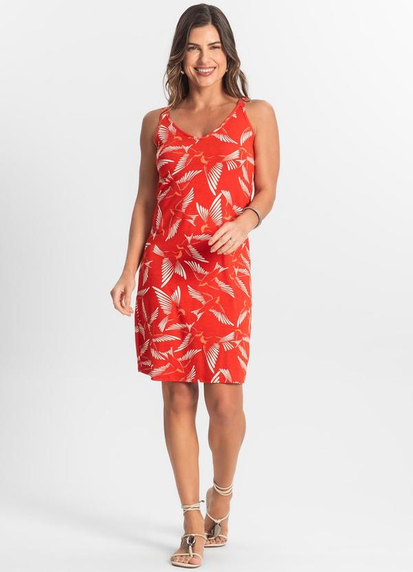 Select - Vestido Estampado Laranja 3