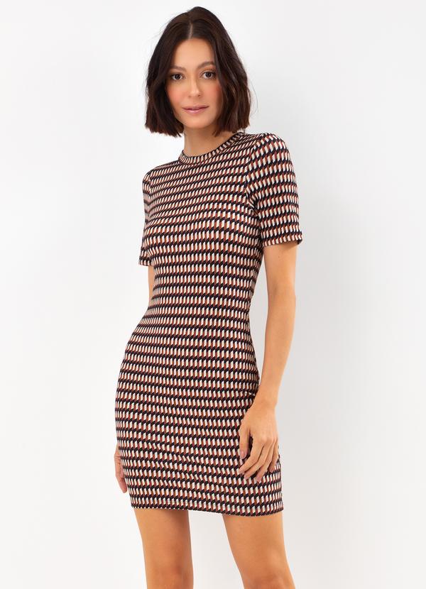 Colcci - Vestido Estampado Preto