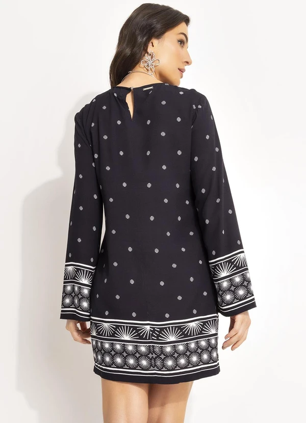 Colcci - Vestido Estampado Preto 2