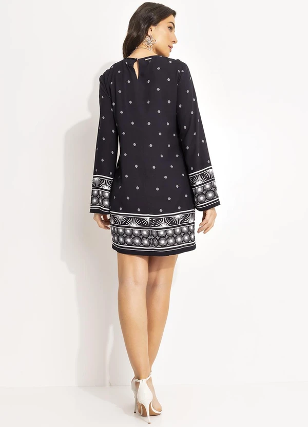 Colcci - Vestido Estampado Preto 4