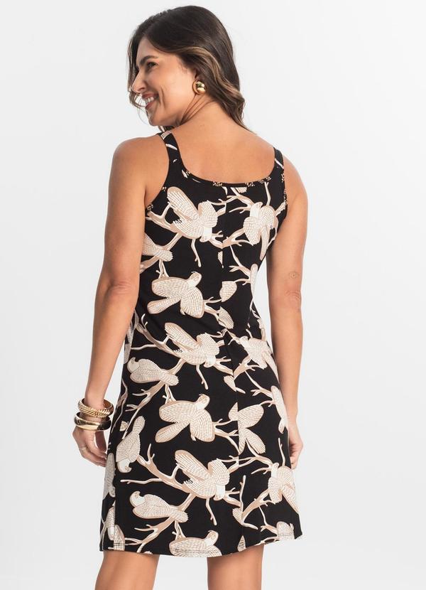 Select - Vestido Estampado Preto 2