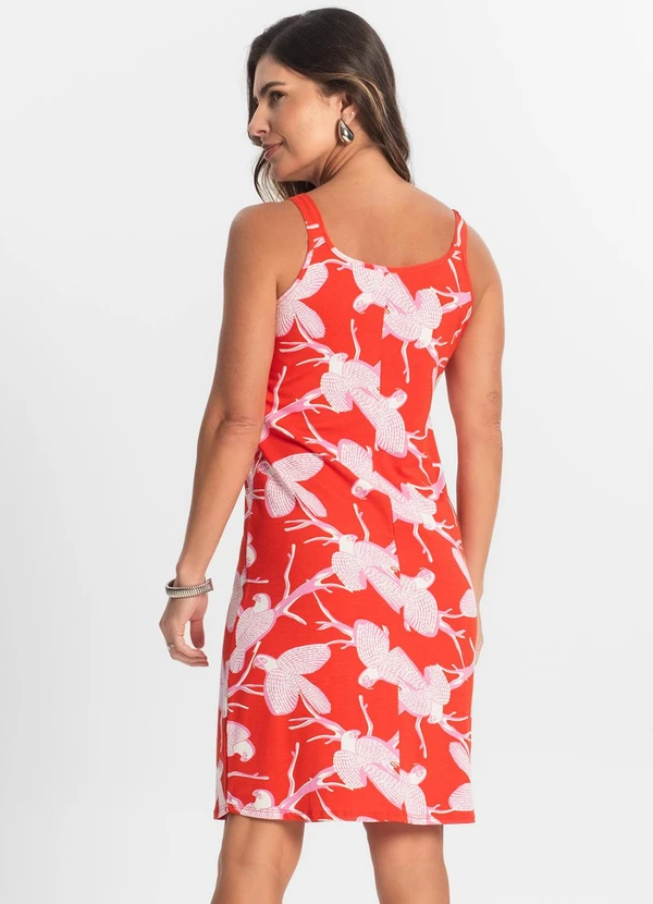 Select - Vestido Estampado Rosa 2