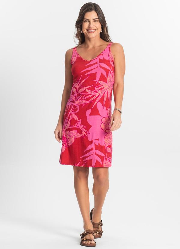 Select - Vestido Estampado Rosa 3