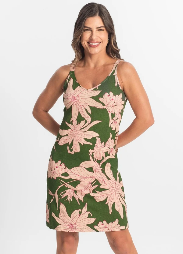 Select - Vestido Estampado Verde 2