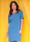 Hiatto Confecção - Vestido Estonado T-Shirt Basic Marinho - variação: Marinho