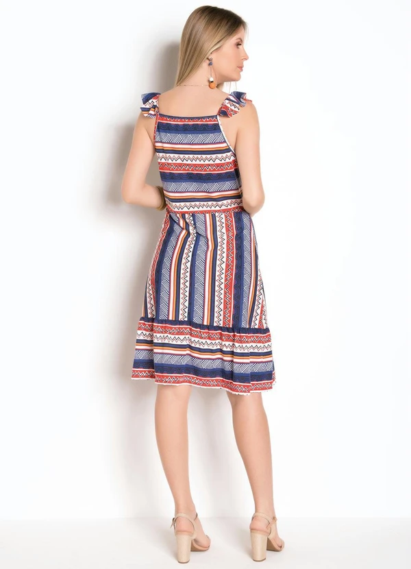 Moda Pop - Vestido Étnico com Babado na Alça 7