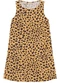 Malwee - Vestido Evasê Animal Print Marrom Claro - variação: Marrom Claro