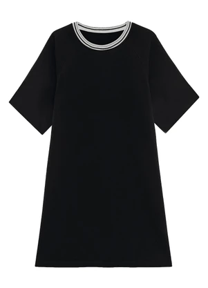 Enfim - Vestido Evasê com Bolso Preto - ENFIM