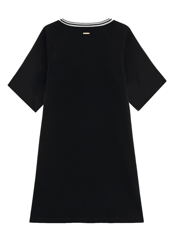 Enfim - Vestido Evasê com Bolso Preto 2