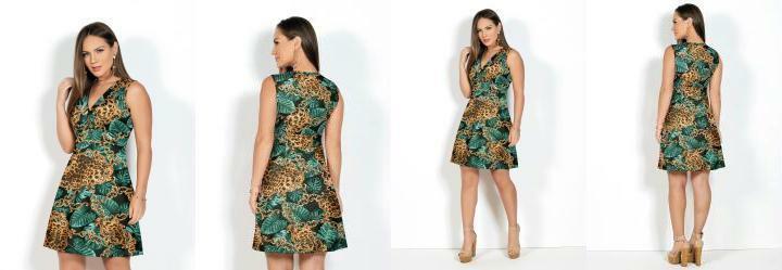 Vestido Evas Folhas e Arabescos