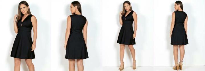 Vestido Evas Preto