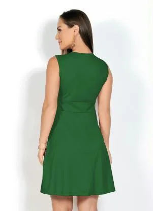Moda Pop - Vestido Evasê Verde - MODA POP