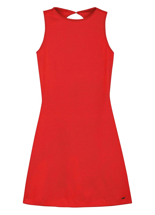 Marialícia - Vestido Feminino Abertura nas Costas Vermelho 4