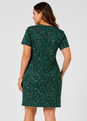 Infinita Cor - Vestido Feminino Amarração em Molde Verde - INFINITA COR