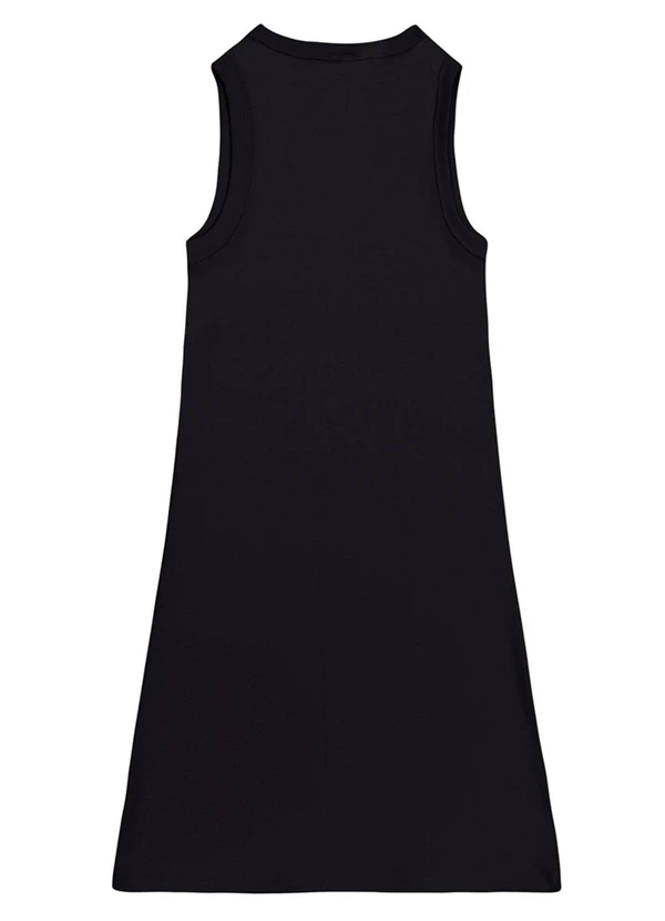 Essendi - Vestido Feminino Canelado Preto 5
