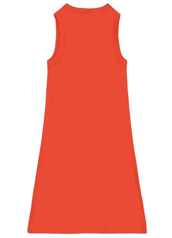 Essendi - Vestido Feminino Canelado Vermelho 2