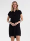 Endless - Vestido Feminino Chemise Amplo Liso Marrom - variação: Preto