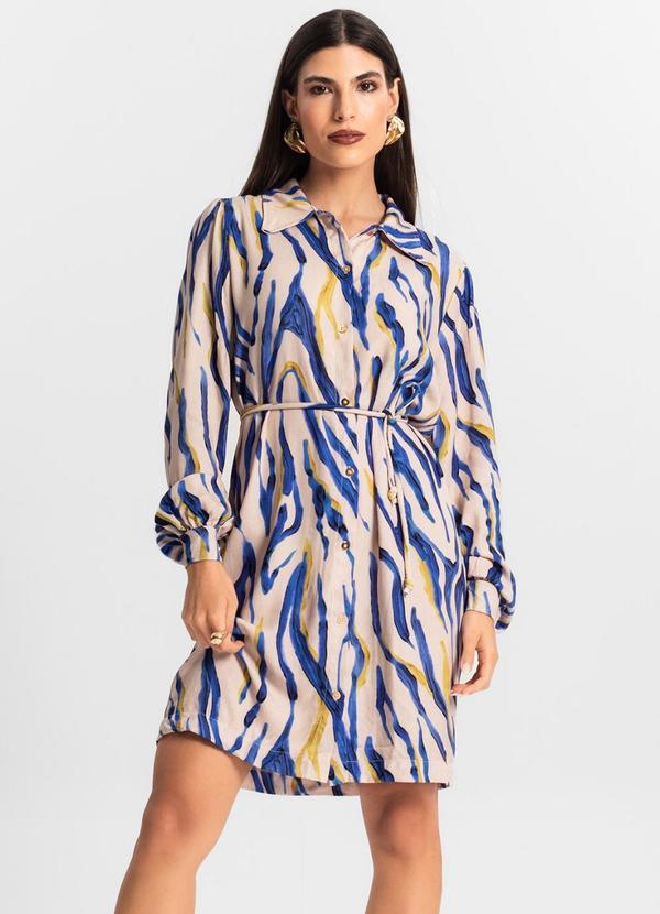 Endless - Vestido Feminino Chemise Bege