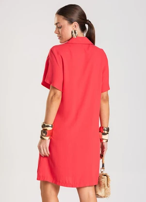Dianna - Vestido Feminino Chemise Laranja - DIANNA