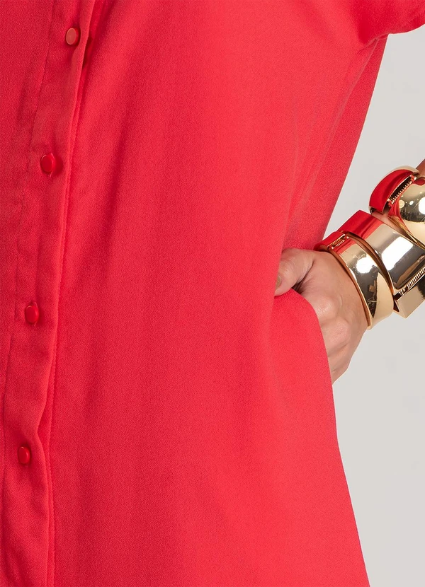 Dianna - Vestido Feminino Chemise Laranja 4